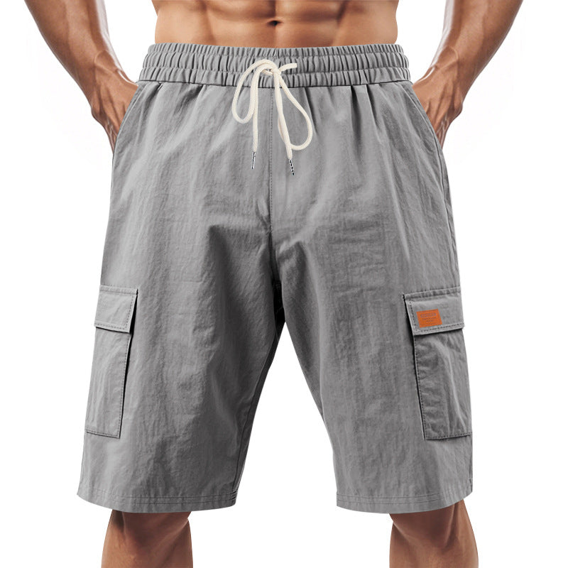 Herren Cargo-Shorts mit vielseitigen Taschen und elastischem Bund EB