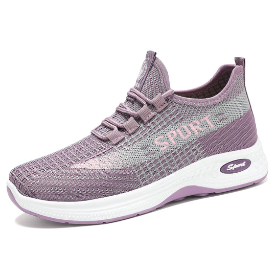 Damen Freizeitliche Sport-Sneaker mit atmungsaktivem Mesh-Obermaterial und flexibler Sohle EB