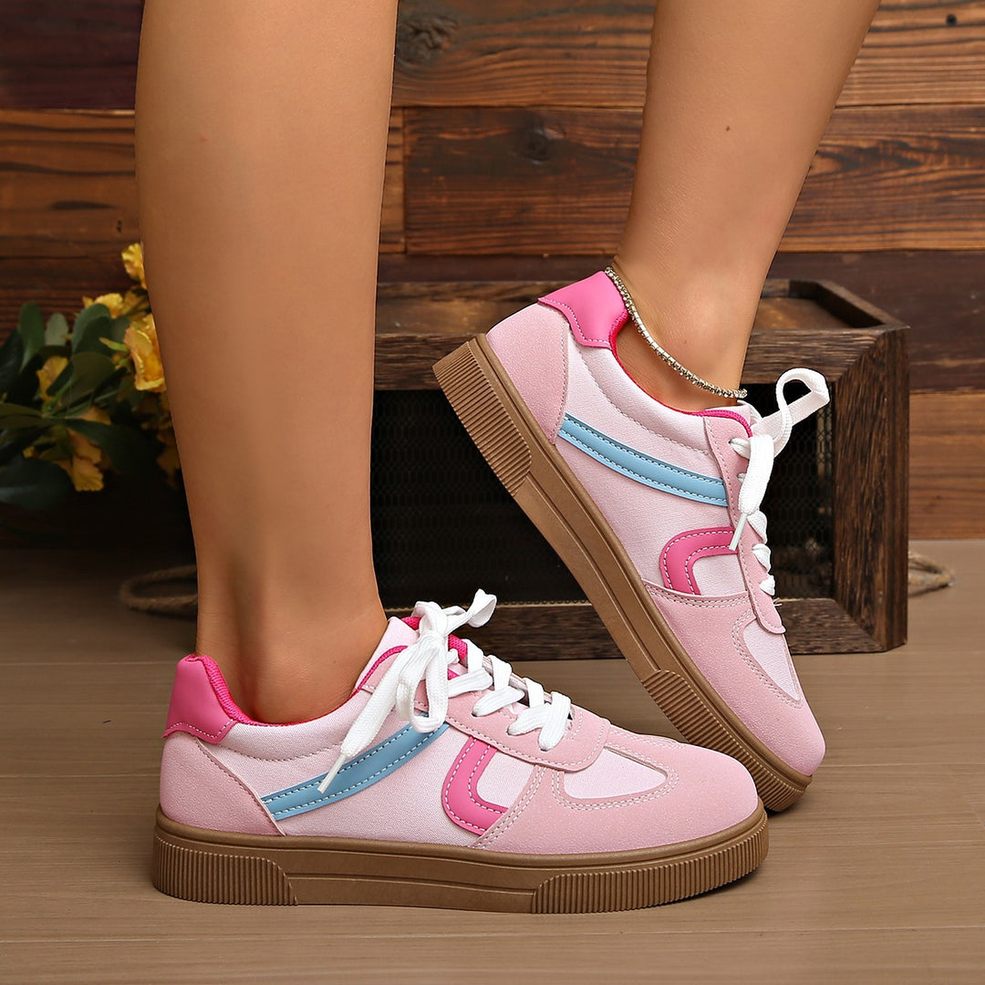 Damen Sportliche Sneakers mit modischem Farbverlauf EB