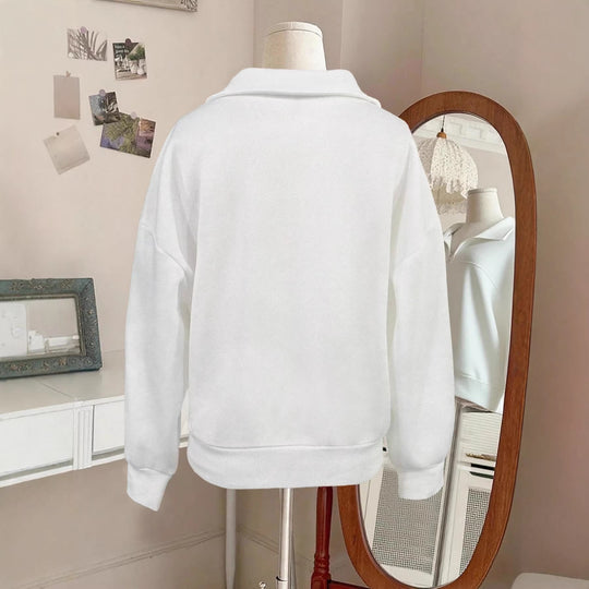 Damen Sweatshirt mit hohem Kragen EB