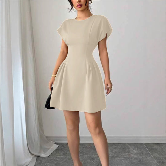 Damen Wickelkleid mit elegantem Schnitt und fließendem Rock EB