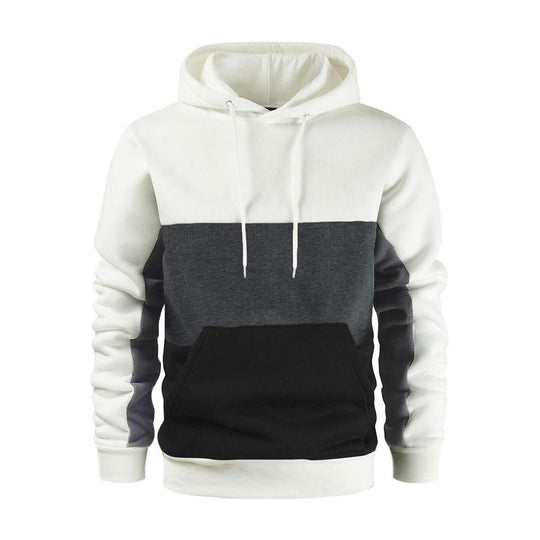 Unisex nan Kapuzenpullover mit Kordelzug, Kängurutasche und Farbblockdesign aus weichem Fleece EB