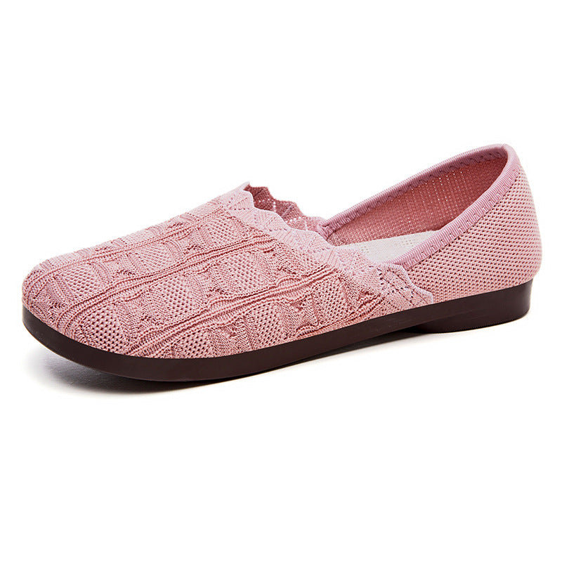 Damen Atmungsaktive und elegante Ballerinas mit flexiblem Schaft EB