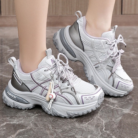 Damen Sportliche Sneakers mit dämpfender Sohle und atmungsaktivem Obermaterial EB