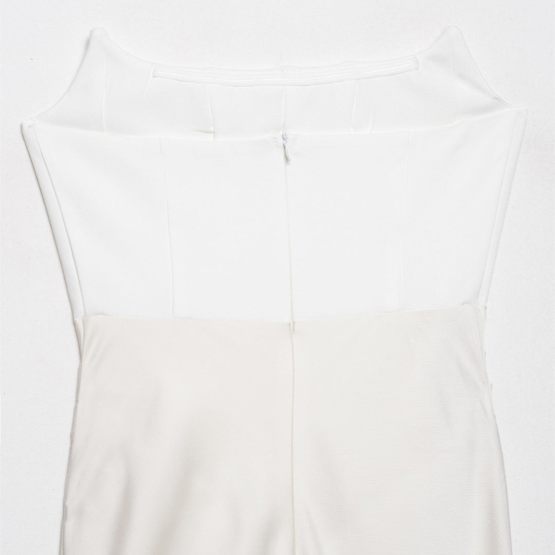Damen langes Satin Abendkleid mit elegantem Drapé EB