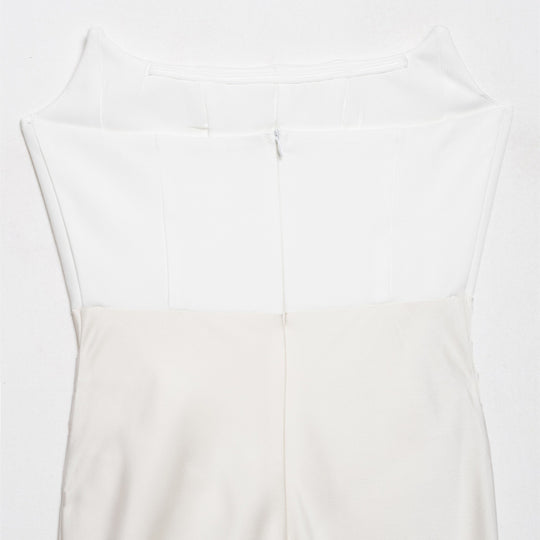 Damen langes Satin Abendkleid mit elegantem Drapé EB