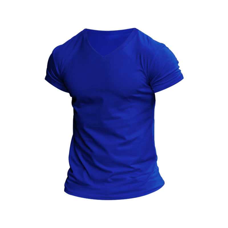 Herren V-Ausschnitt T-Shirt aus weichem Baumwollmix EB