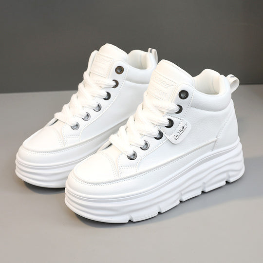 Damen sportliche High-Top Sneakers mit dämpfendem Sohlenprofil EB