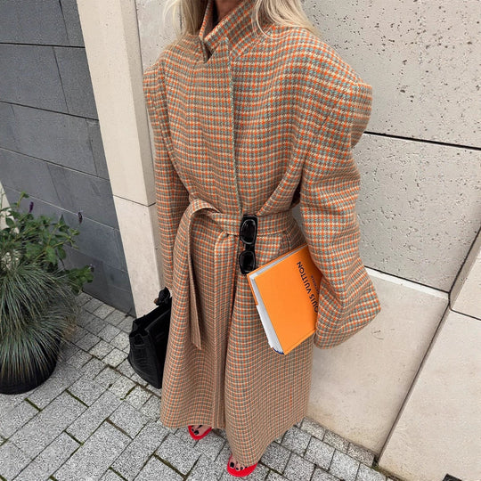 Damen Oversized Doppelreiher-Mantel EB
