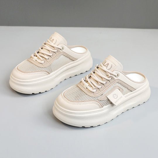 Damen sportliche Slip-On Sneakers mit atmungsaktiver Mesh-Oberfläche EB