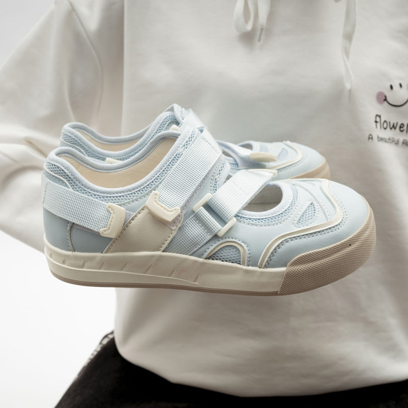 Damen Sneakers mit praktischem Klettverschluss und atmungsaktiver Oberflächenstruktur EB