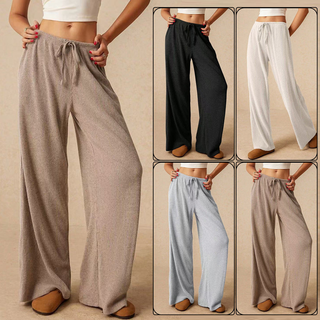 Damen weite und bequeme Loungehose aus Rippstoff EB