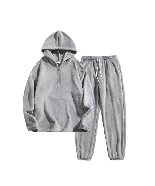 Damen Fleece Schlafanzug EB