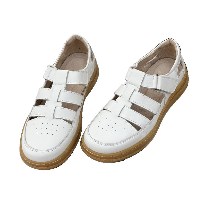Damen bequeme Freizeitschuhe mit verstellbaren Riemen EB