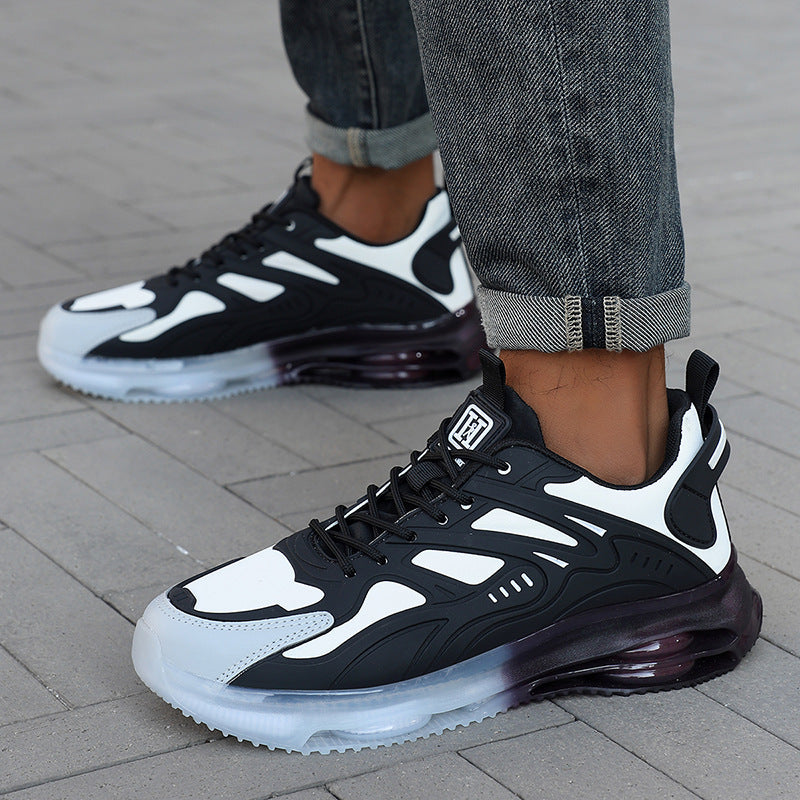 Herren nan futuristischer leistungsorientierter Lifestyle-Sneaker mit durchgehender Luftkammersohle und thermogeformten Kunststoffapplikationen EB