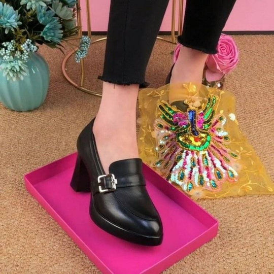 Damen Elegante High Heels mit Schnallen-Design EB