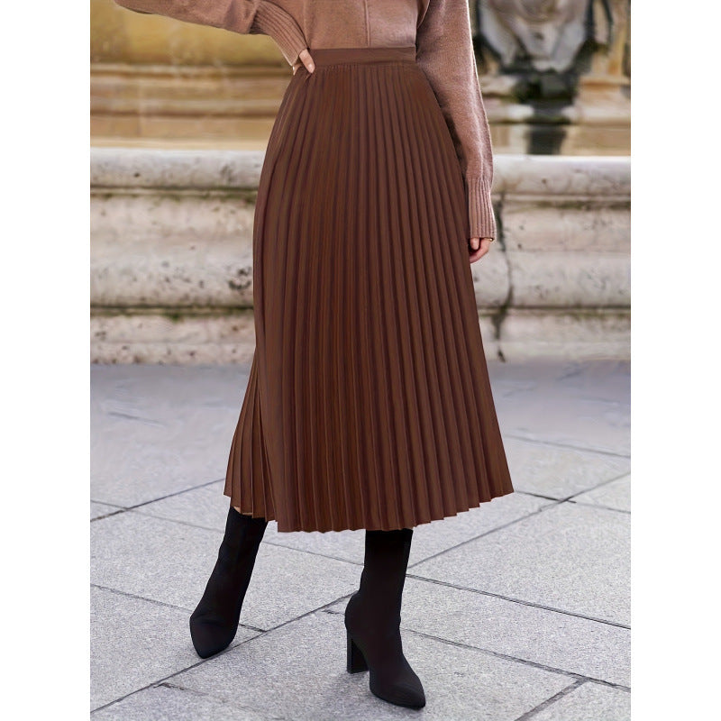Damen Plisseerock mit hohem Bund und eleganter Ausstrahlung EB
