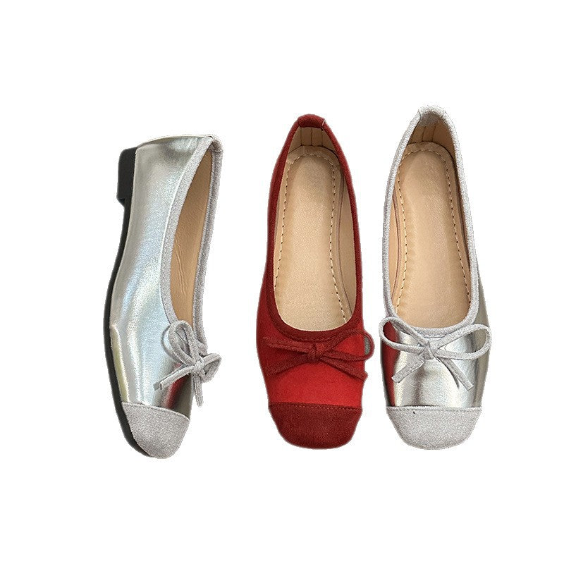 Damen Ballerinas mit modischem Glitzerakzent und flexiblem Sohlenprofil EB