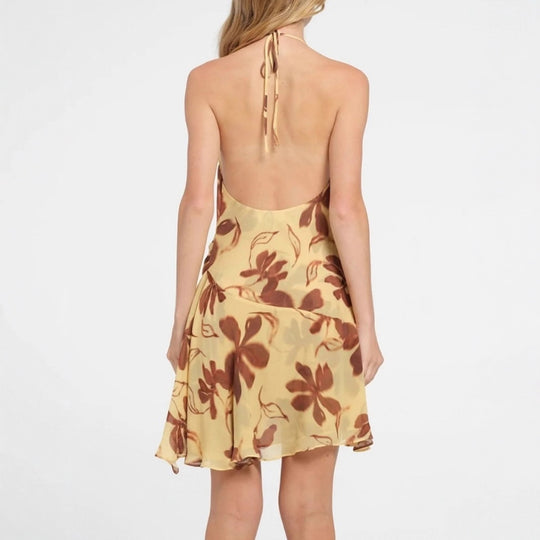 Damen Sommerliches A-Linienkleid mit floralem Druck EB