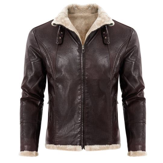 Herren elegante jacke mit Kuschelkragen EB