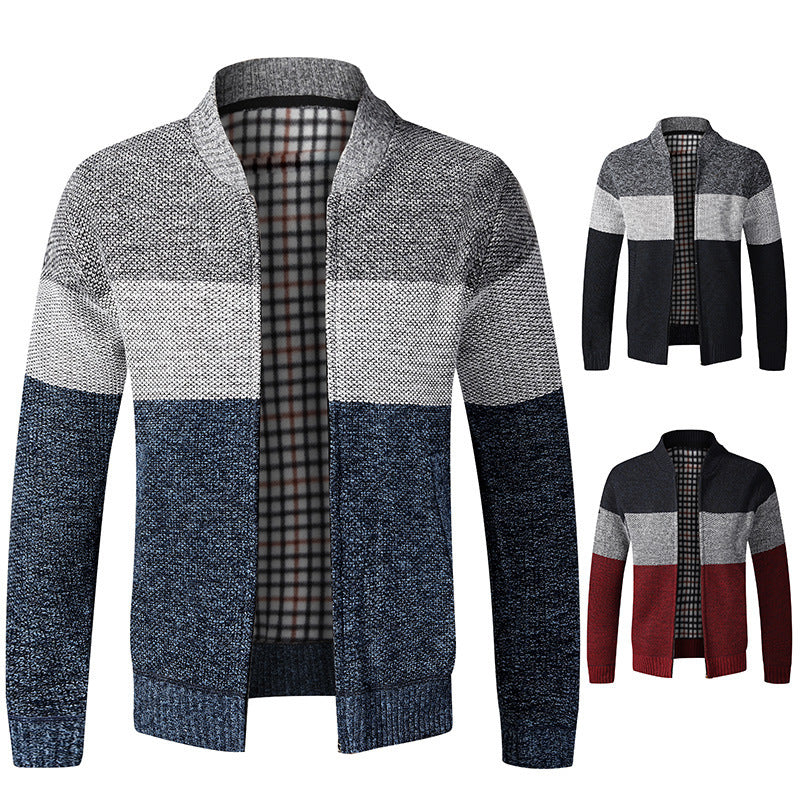 Herren sportlicher Strickcardigan mit modernem Design EB