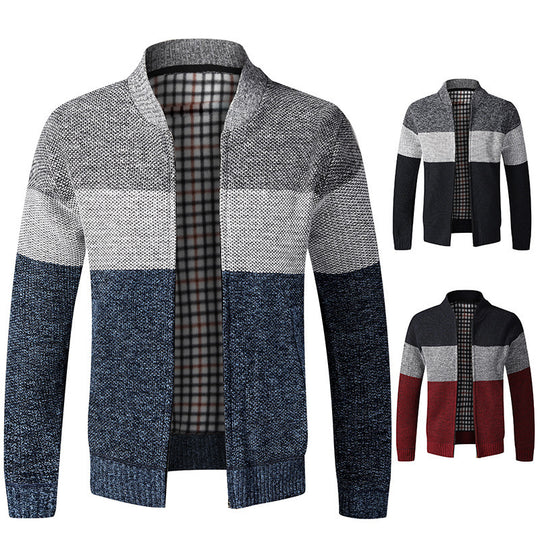 Herren sportlicher Strickcardigan mit modernem Design EB