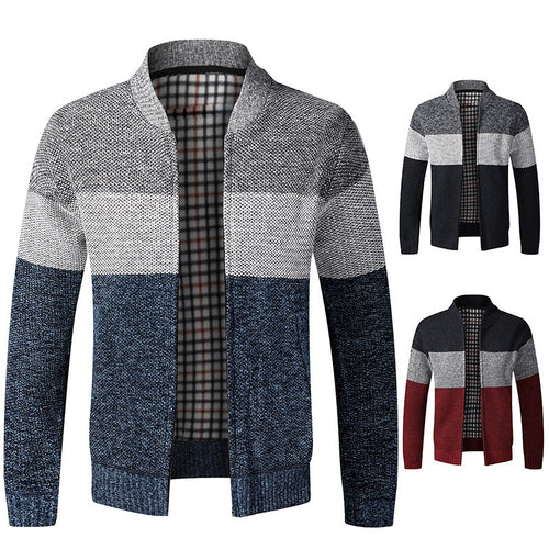 Herren sportlicher Strickcardigan mit modernem Design EB