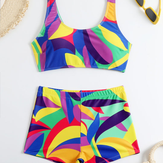 Damen Bikini-Set mit floralem Muster und komfortabler Passform EB