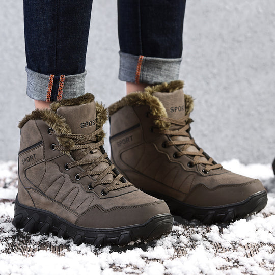 Damen Sportliche Winterwanderstiefel mit isolierendem Futter und rutschfester Sohle EB