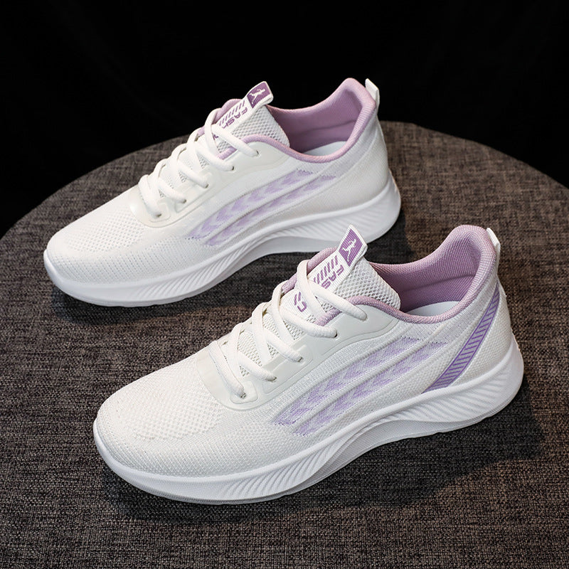 Damen Atmungsaktive Sport Sneakers mit flexiblem Strickdesign EB
