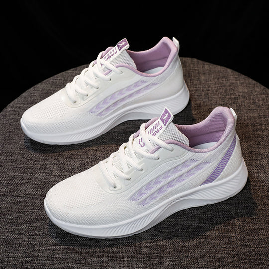 Damen Atmungsaktive Sport Sneakers mit flexiblem Strickdesign EB