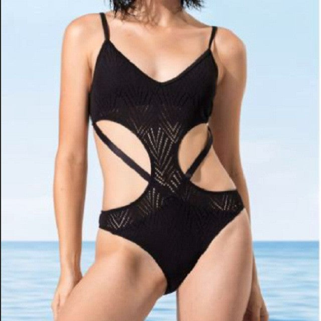 Damen Cut-Out Einteiler-Badeanzug mit innovativem Design EB