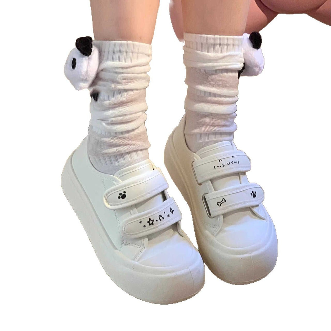 Damen Sneaker mit verspieltem Design und praktischem Klettverschluss EB