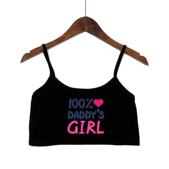Damen modisches Crop-Top mit verzierten Trägern EB