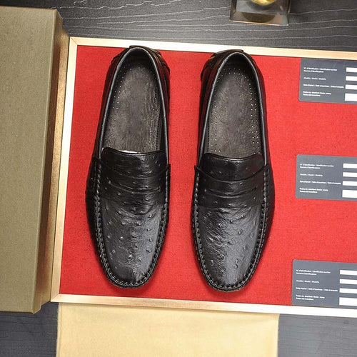 Herren Mokassins aus hochwertigem Leder mit eleganter Zierdetail von EB
