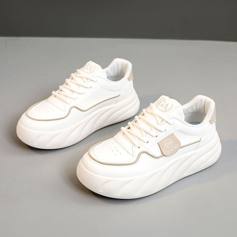 Damen sportliche Sneakers mit luftiger Mesh-Oberfläche und modischem Profil EB