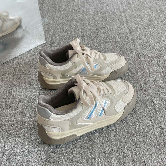 Damen Sportliche Sneakers mit atmungsaktiven Mesh-Einsätzen und bequemer Dämpfung EB