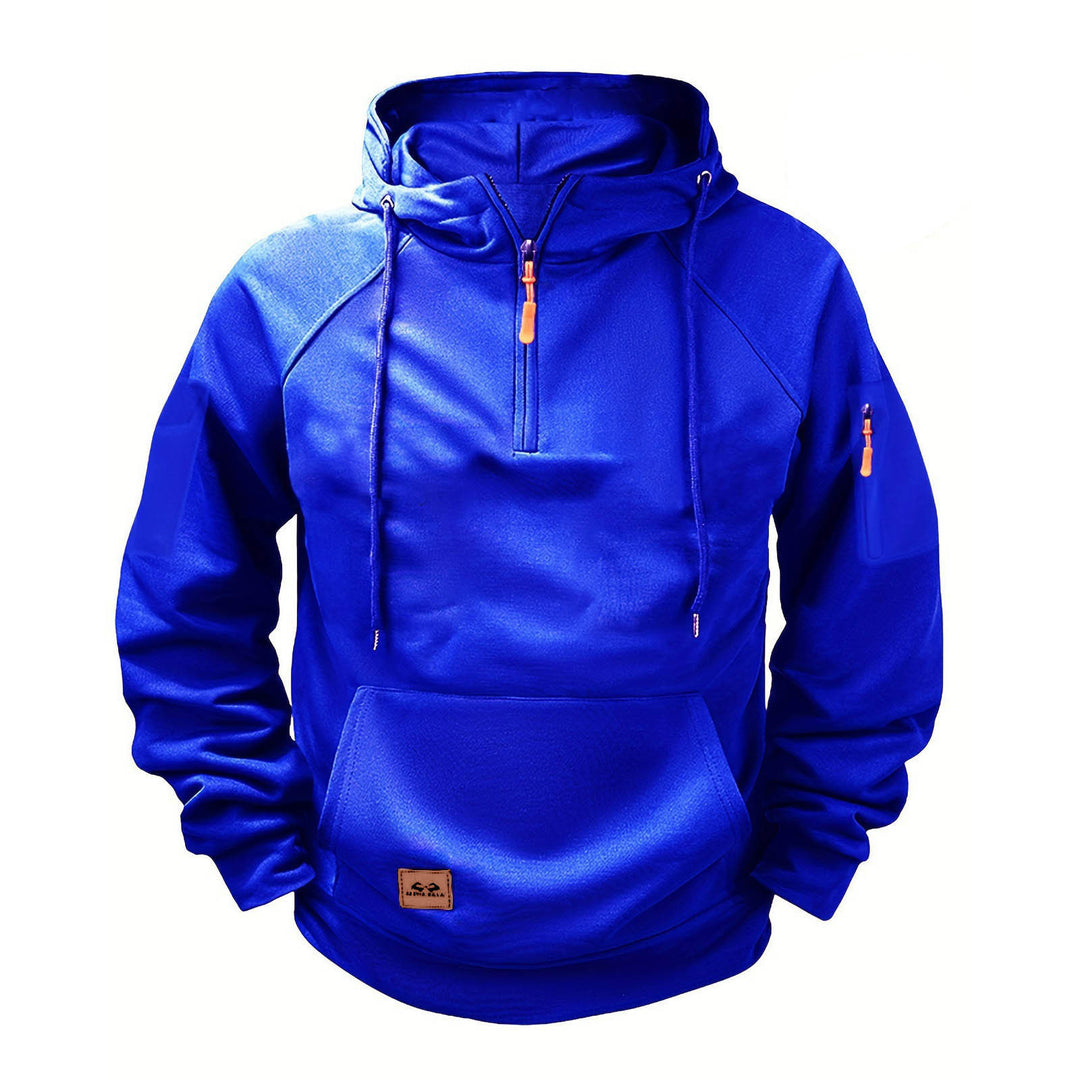 Herren sportlicher Kapuzenpullover mit praktischem Reißverschluss EB