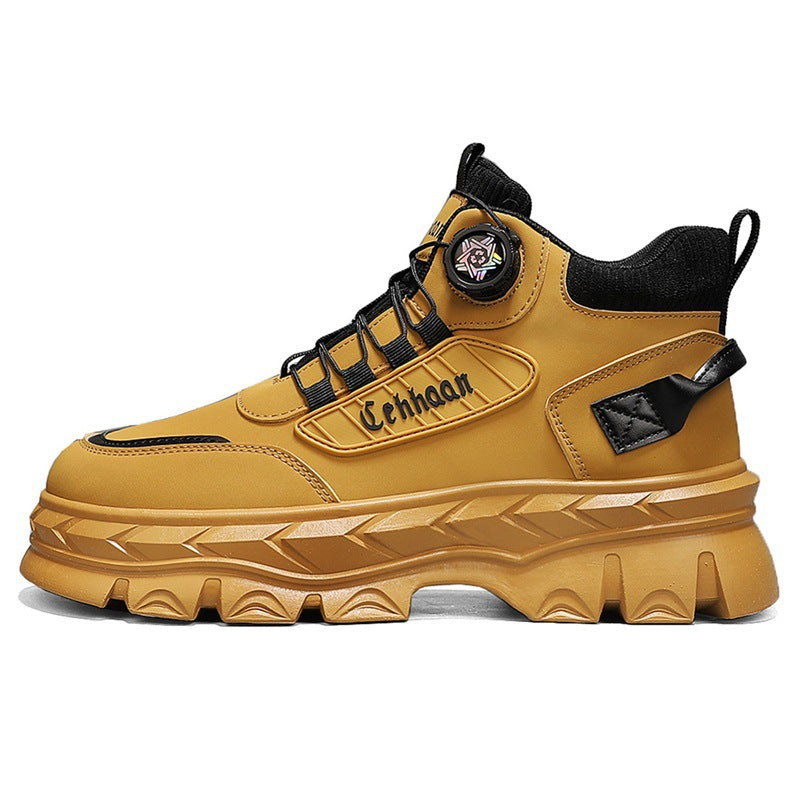 Damen Modische hohe Sneakers mit robustem Obermaterial und rutschfester Sohle EB
