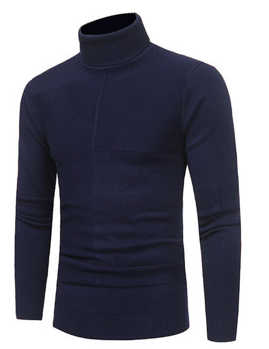 Herren Hochwertiger Rollkragenpullover aus weichem Strick EB