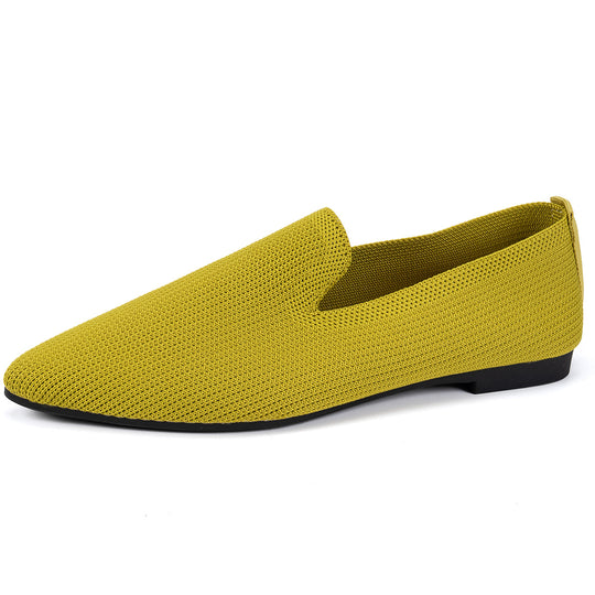 Damen Ballerinas mit kreativem Hahnentrittmuster und flexiblem Fußbett EB