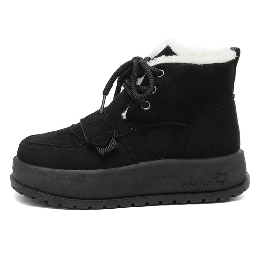 Damen modische gefütterte Winterstiefel mit rutschfester Sohle EB