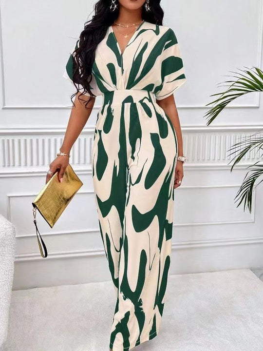 Damen Eleganter Jumpsuit mit weit geschnittenem Bein und raffiniertem Design EB