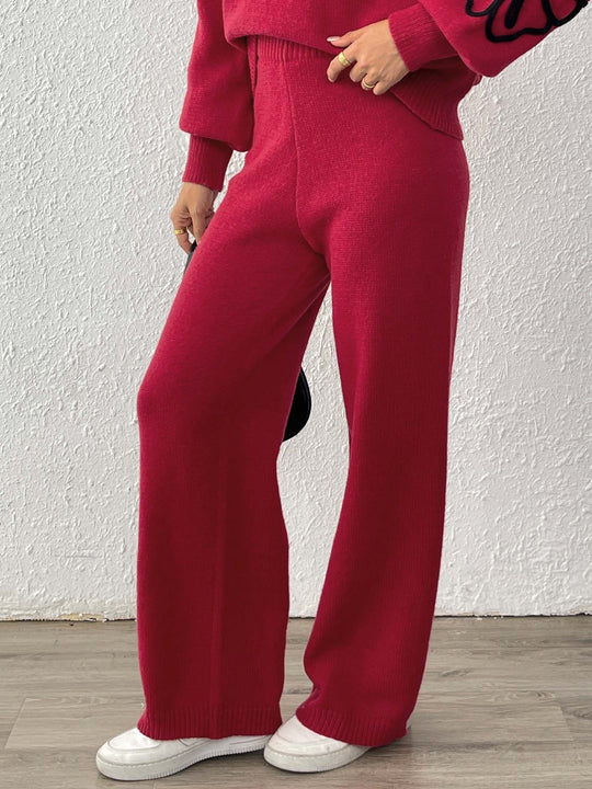 Damen Weite Strickhose EB