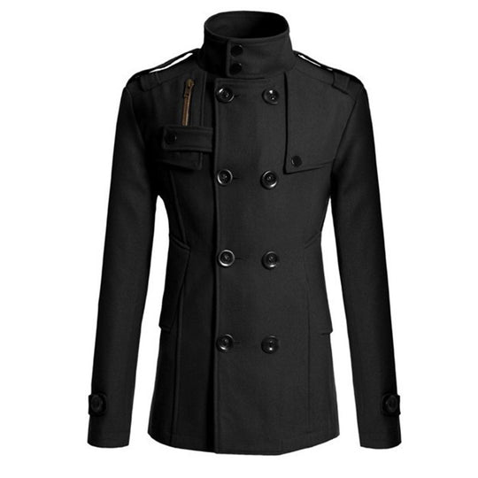 Damen Modischer Trenchcoat mit asymmetrischem Schnitt und praktischen Taschen EB
