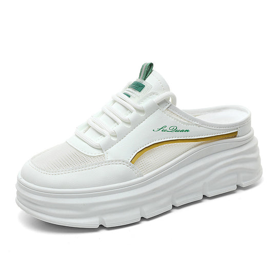 Damen Bequeme Slip-On Sneakers mit dämpfender Sohle und atmungsaktiver Oberfläche EB