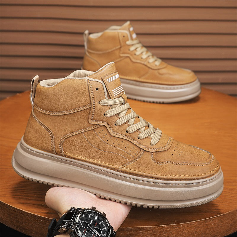Damen Hohe Sneakers im modernen Retro-Stil mit bequemer Sohle EB