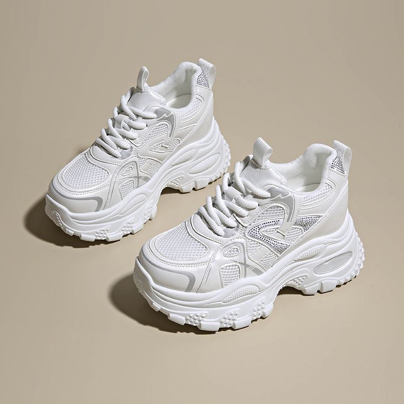 Damen Sportliche Chunky Sneakers mit atmungsaktiver Mesh-Oberfläche und robustem Design EB