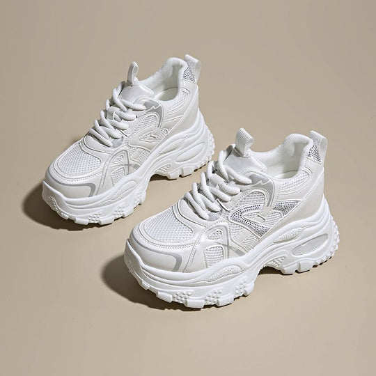 Damen Sportliche Chunky Sneakers mit atmungsaktiver Mesh-Oberfläche und robustem Design EB
