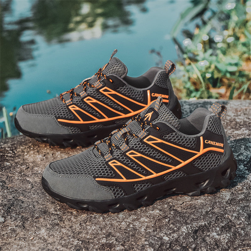 Damen Sportliche Outdoor-Sneaker mit atmungsaktiver Mesh-Oberfläche und rutschfester Sohle EB